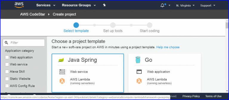 AWS CodeStar – Spring Boot Microservices – QloudX