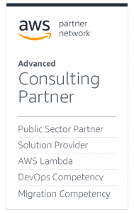 AWS badge showcasing our competencies and programs